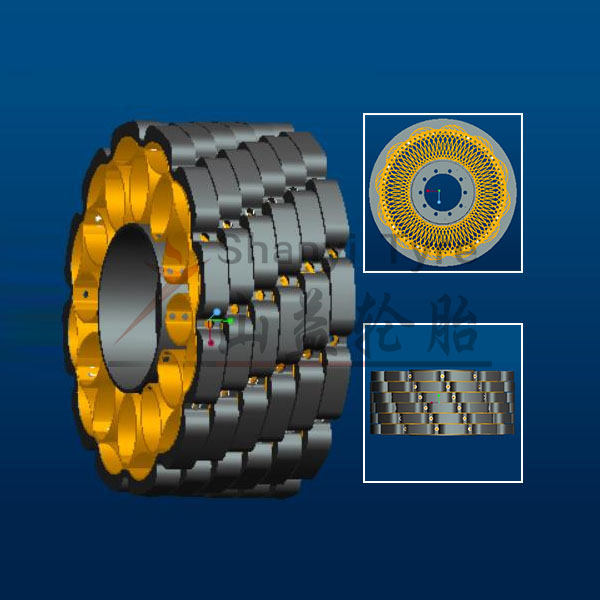 New damping wheels (wheel width, diameter and load capacity can be customized according to user requirements)